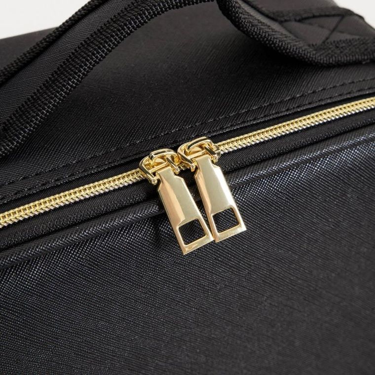 Homla, Voyelle, kosmetyczka, z lustrem i przegrodami, 24,5-18,5-11 cm