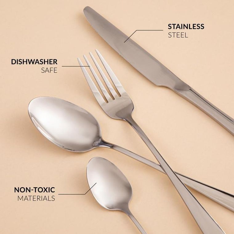 Homla,lugano, zestaw sztućców, srebrnych, 24 szt.