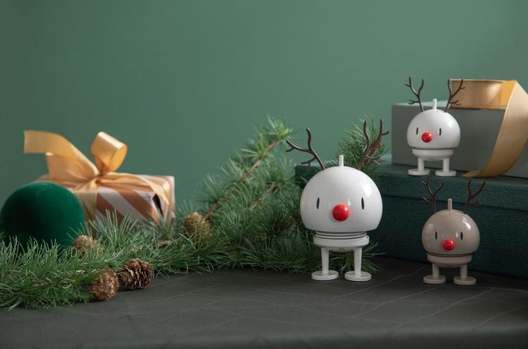 Hoptimist, figurka, Reindeer Bumble S, biały