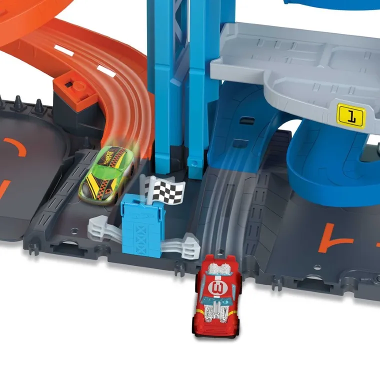 Hot Wheels City, Wyścigowa wieża z transformacją, zestaw do zabawy