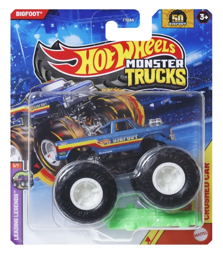 Hot Wheels, Monster Trucks, pojazd, skala 1:64