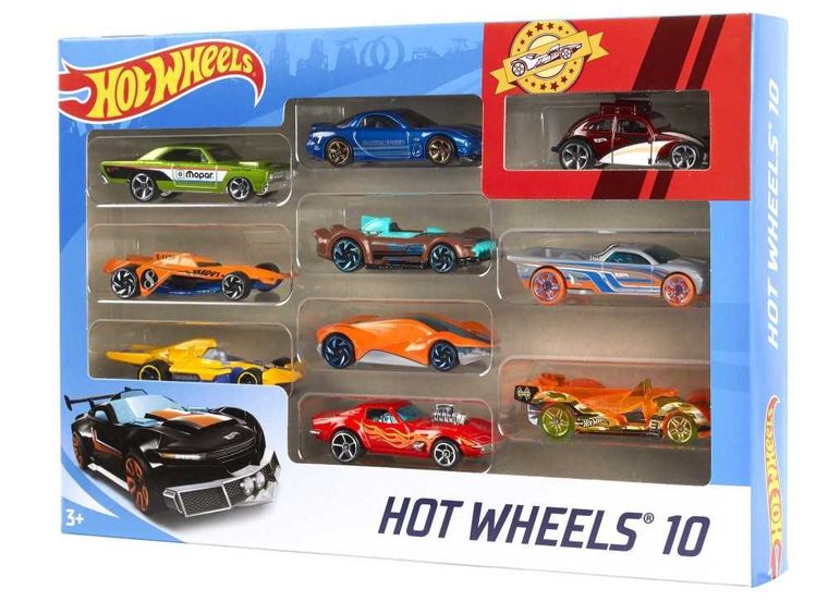 Hot Wheels, zestaw 10 autek