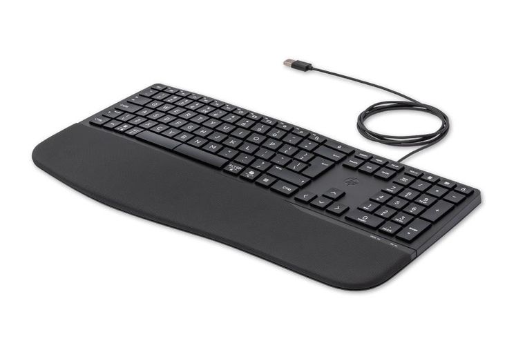 HP, 480 Comfort Wired, klawiatura przewodowa, czarna, 8T6M1AA
