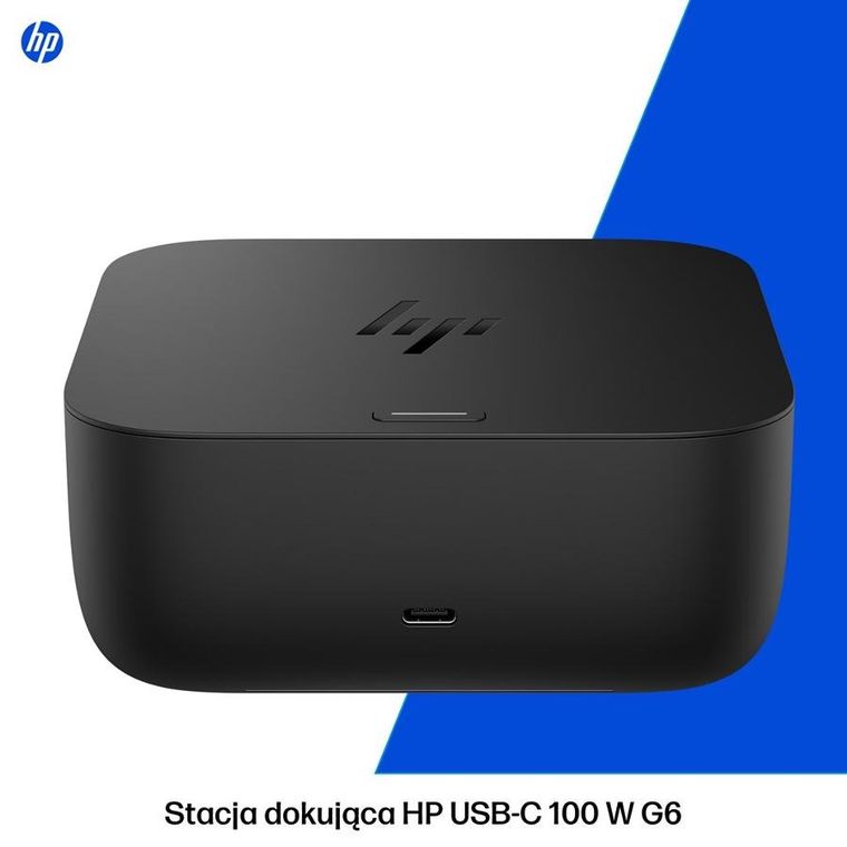 HP, Dock G6, stacja dokująca z zasilaczem, 100W, czarna