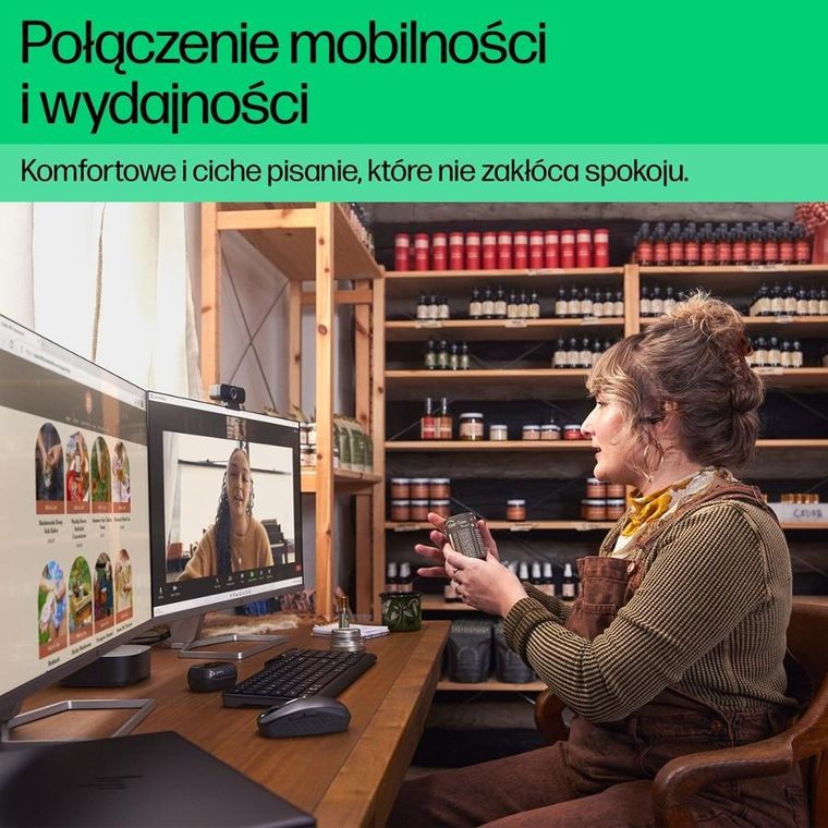 HP, Multi-device Bluetooth Keyboard, klawiatura bezprzewodowa, czarna, 7n7b8aa