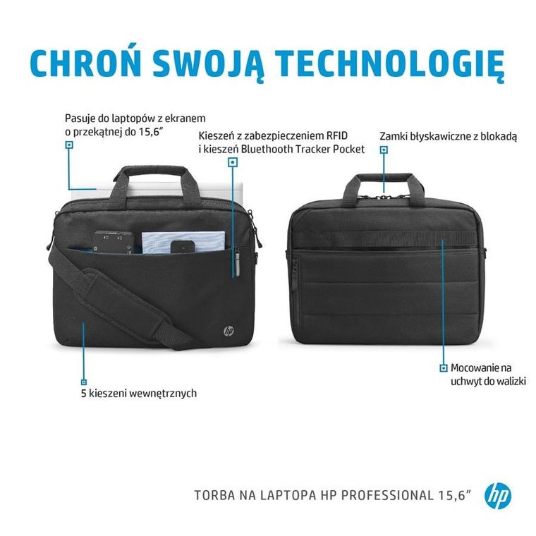 HP, torba, Renew Business do notebooka 15.6", czarna