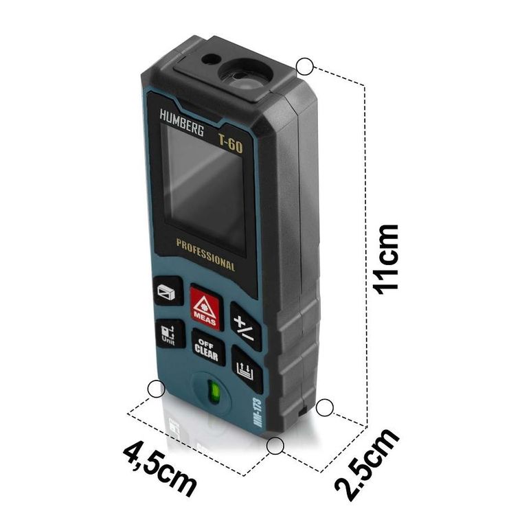 Humberg, dalmierz laserowy, 60 m, HM-173