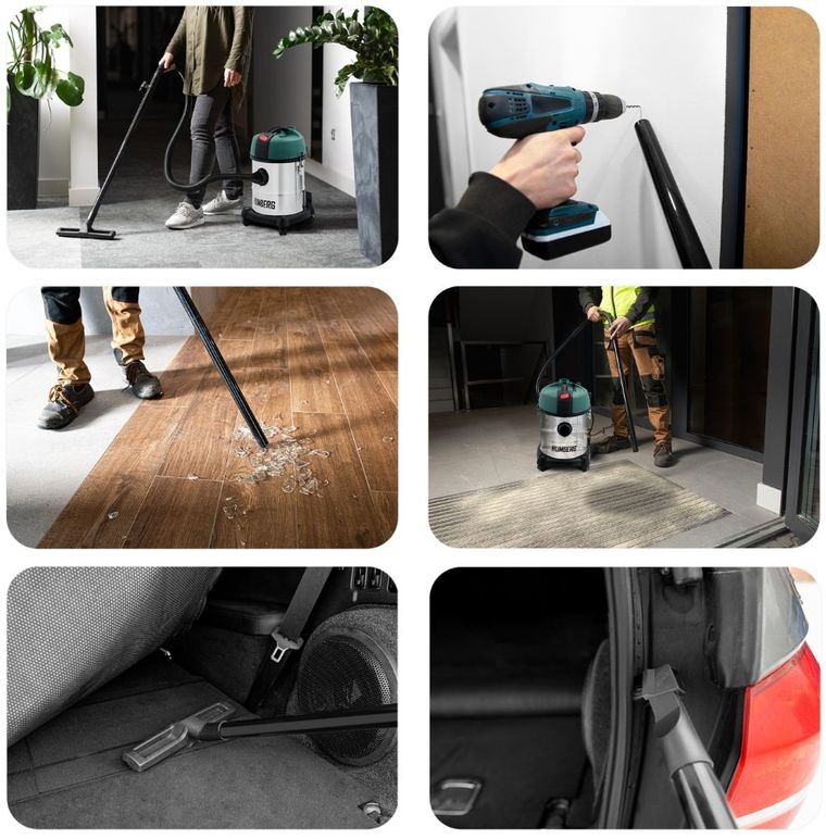 Humberg, odkurzacz przemysłowy, 20 L, 1200W, HM-400