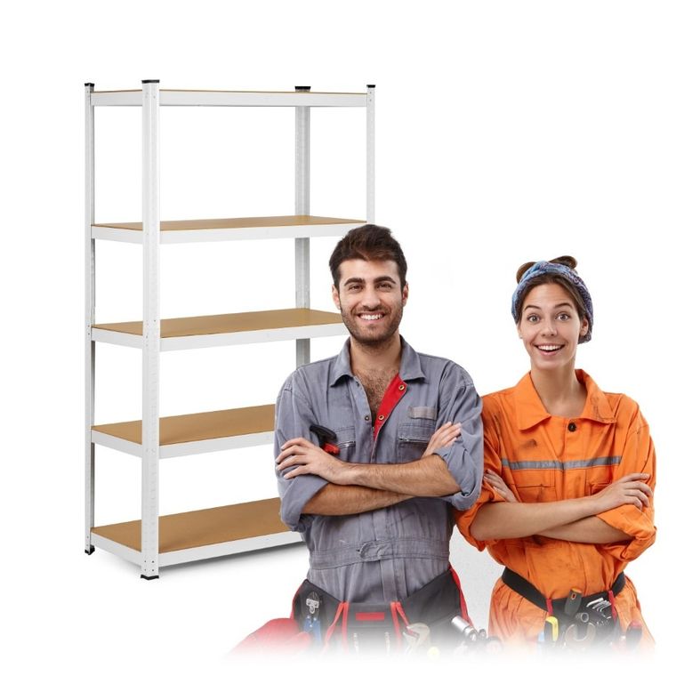 Humberg, regał metalowy, magazynowy, 2w1, 150-75-30 cm, 625 kg