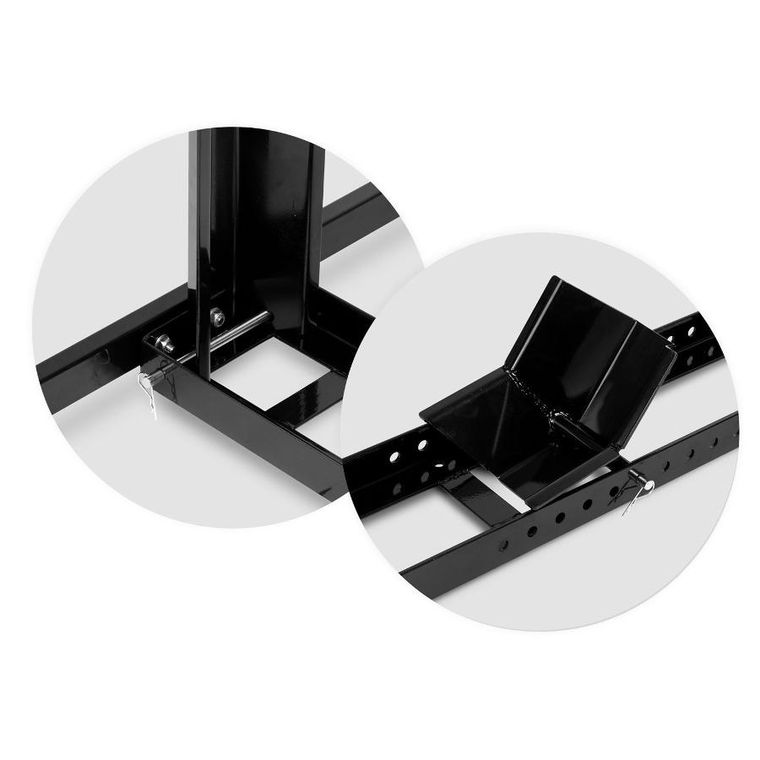 Humberg, stojak motocyklowy na przednie koło, czarny