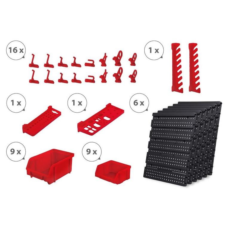 Humberg, tablica narzędziowa, warsztatowa, 96-76 cm, HM-581