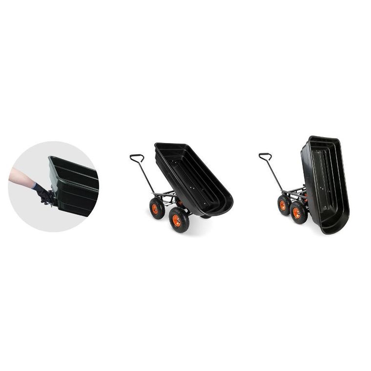 Humberg, wózek ogrodowy wywrotka 75l