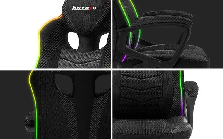 Huzaro, Force 2.5, fotel gamingowy, RGB, Mesh