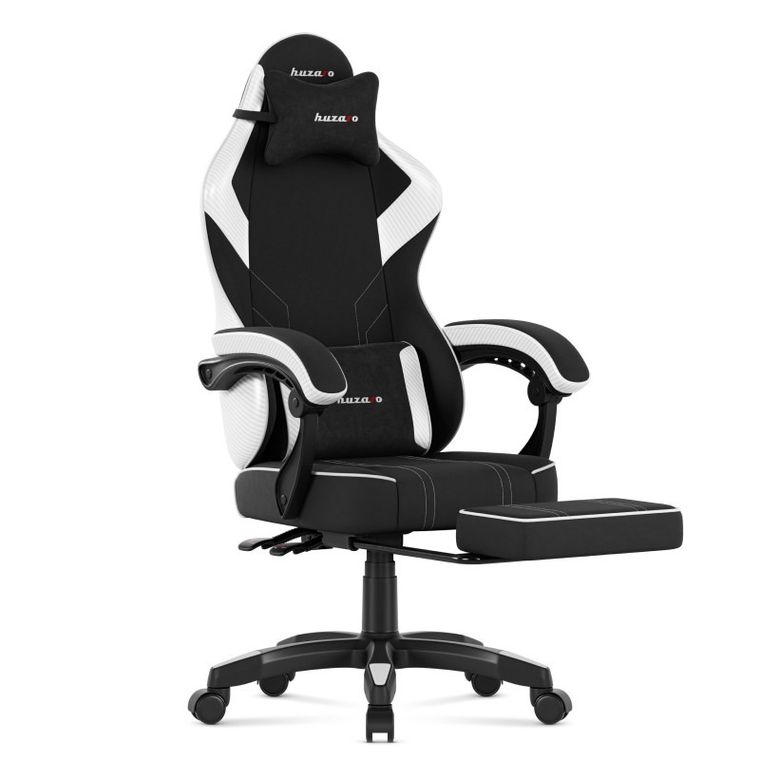 Huzaro, Force 3.7 White Carbon, fotel gamingowy