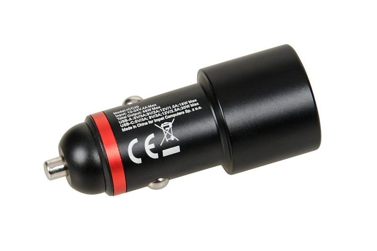 iBox, ładowarka samochodowa, C-20 USB C+A, 48W