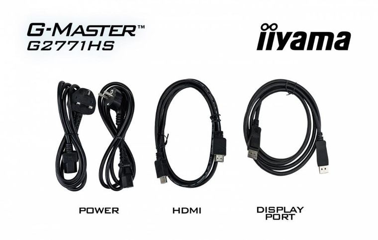 Iiyama, monitor, 27", G2771HS-B1 0.4ms, Fast IPS, DP,2xHDMI, 240Hz, 350cd, Adaptive G-SYNC - 1920 x 1080