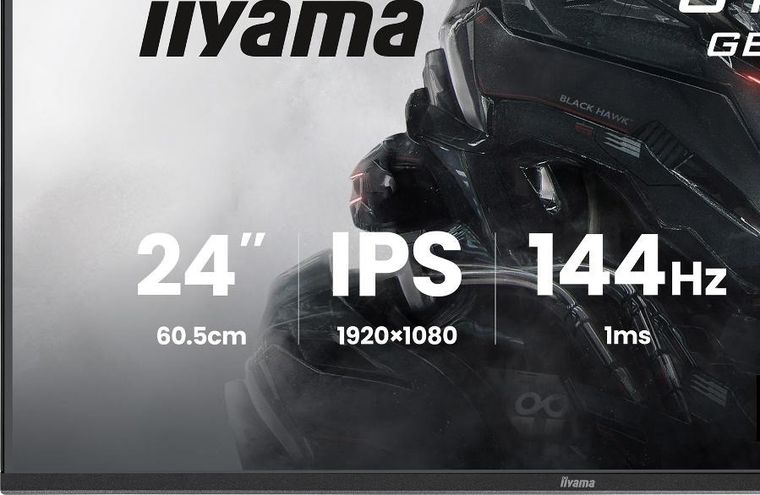 Iiyama, monitor, LED, IPS, 23,8", GB2441HSU-B1, Black Hawk, 144 Hz