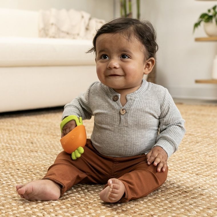 Infantino, silikonowa gryzak, rękawiczka