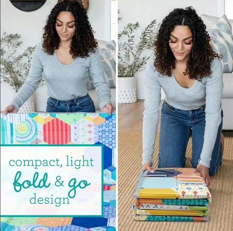 Infantino, składana mata piankowa, kojec