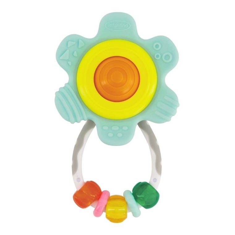 Infantino, zestaw grzechotek z gryzakiem 3w1