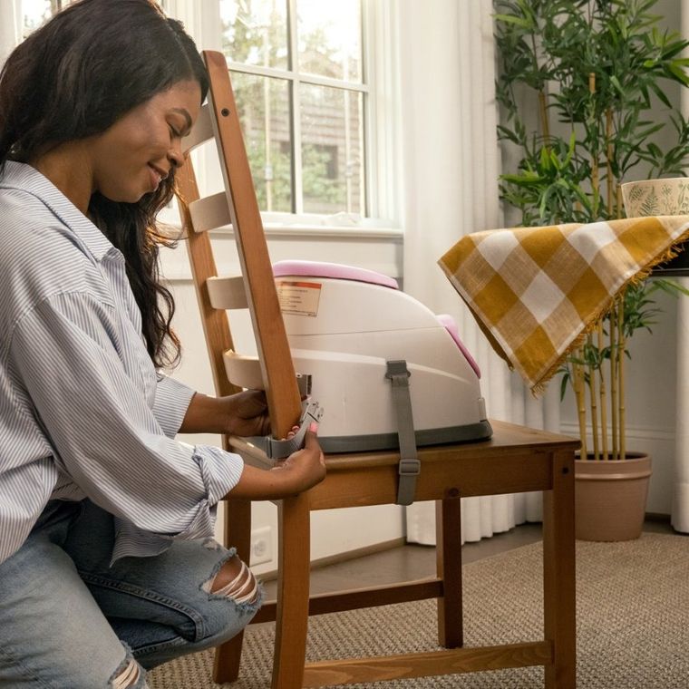 InGenuity, Baby Base, krzesełko do karmienia, 2w1, peony, 6m+