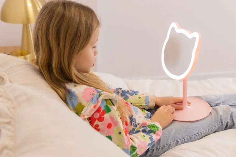 InnoGIO, GIO perfect, Pink Cat, lusterko kosmetyczne z podświetleniem, Kotek