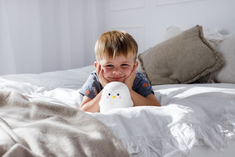 InnoGIO, GIOpenguin, silikonowa lampka nocna, Pingwin