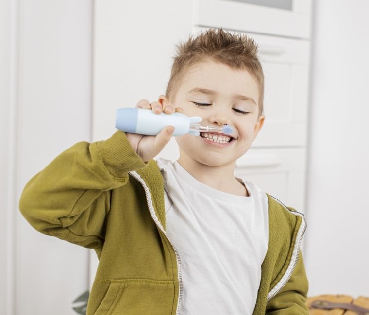 InnoGIO, GIOrabbit, Soniczna szczoteczka do zębów dla dzieci, niebieska