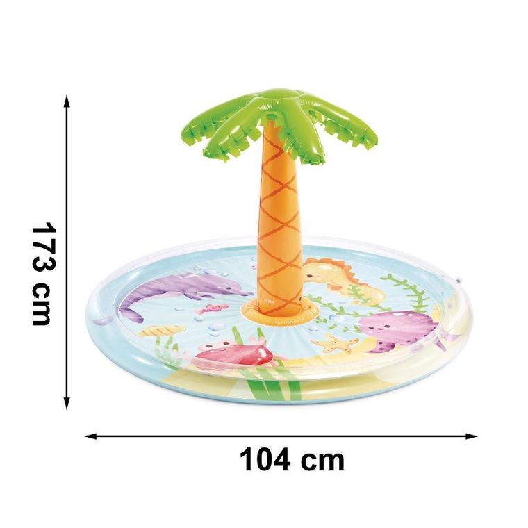 Intex, basen dmuchany, wyspa z palmą, 104-173 cm