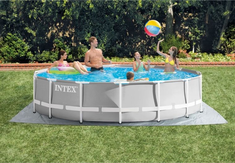 Intex, basen ogrodowy stelażowy, zestaw 12w1, 427-107 cm