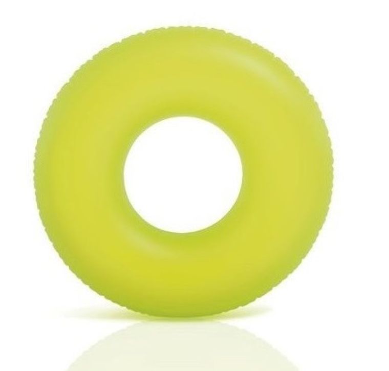 Intex, koło do pływania, neonowe kolory