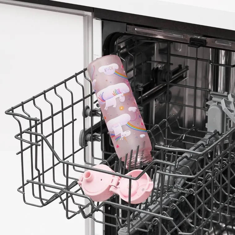 Ion8, Jednorożec, bidon z ustnikiem, jasny róż, 500 ml