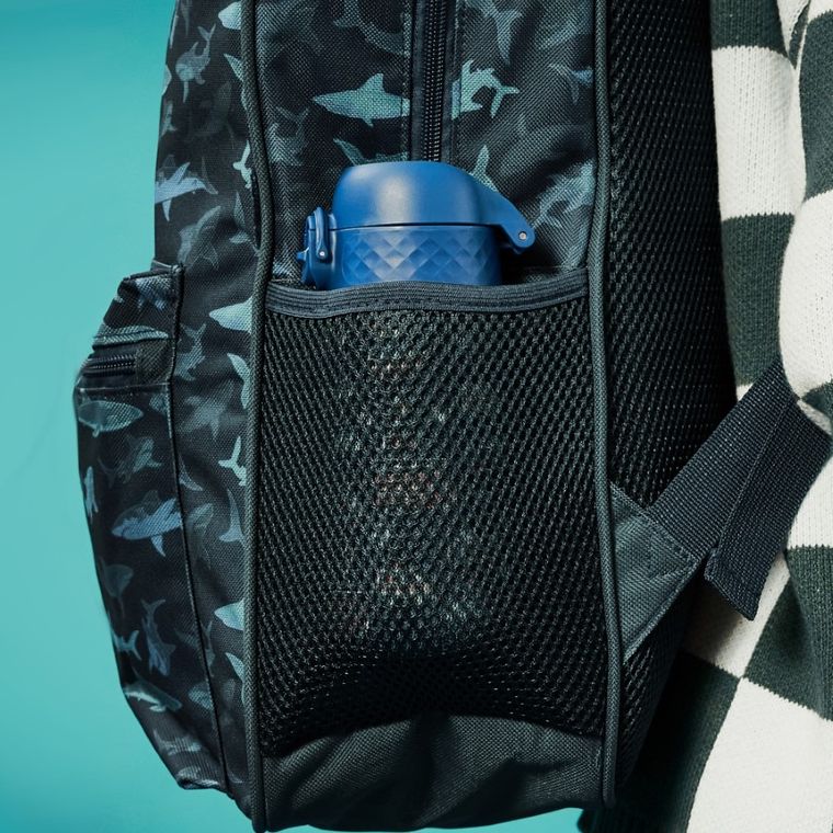 ION8, Pojazdy ratownicze, bidon z ustnikiem ze stali nierdzewnej, morski, 400 ml