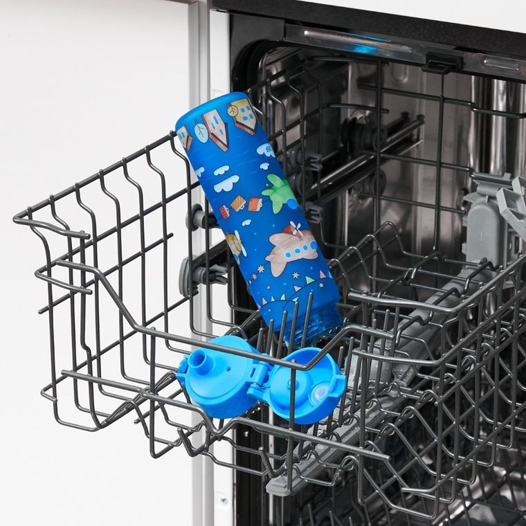 Ion8, Samoloty, bidon z ustnikiem, niebieski, 500 ml