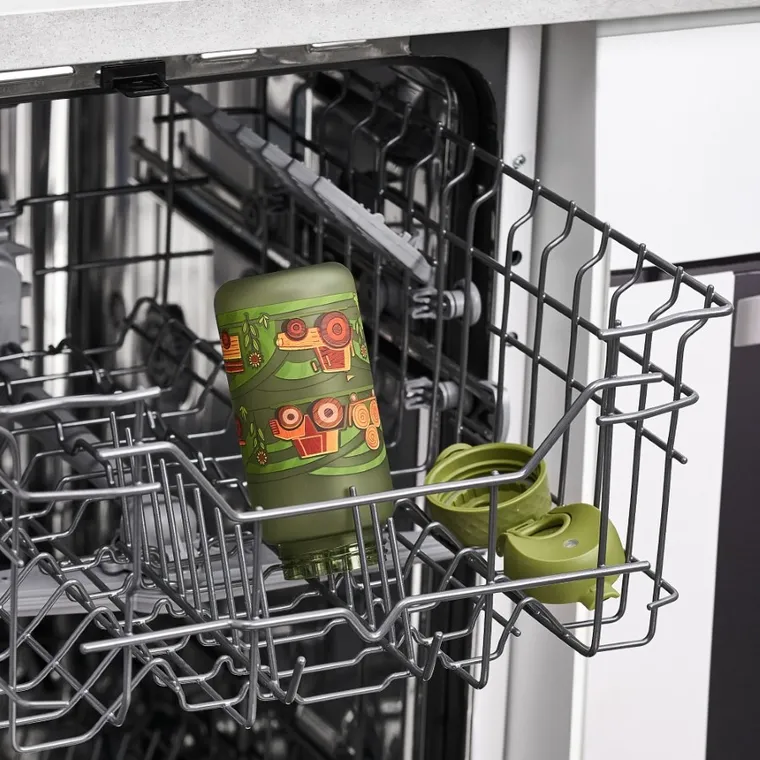 ION8, Traktor i maszyny na wsi, bidon z ustnikiem, zielony, 350 ml