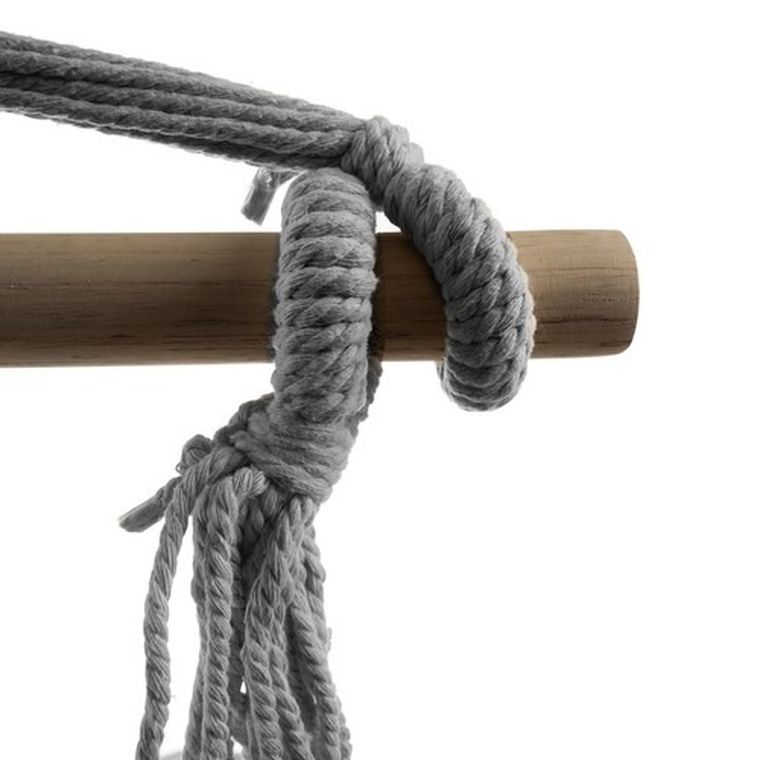 Iso Trade, hamak, krzesło brazylijskie, szare