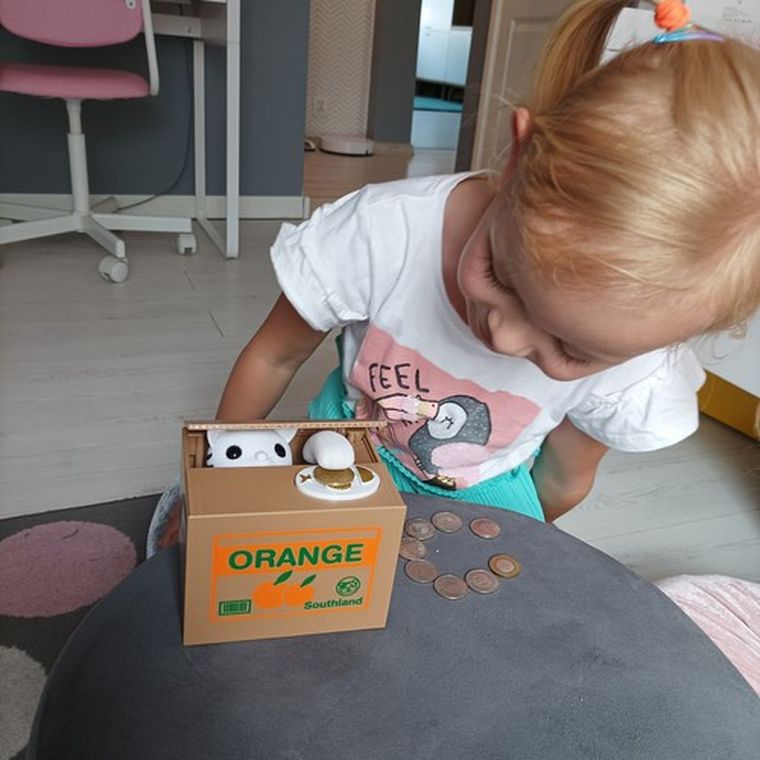 Iso Trade, skarbonka na baterie, kotek