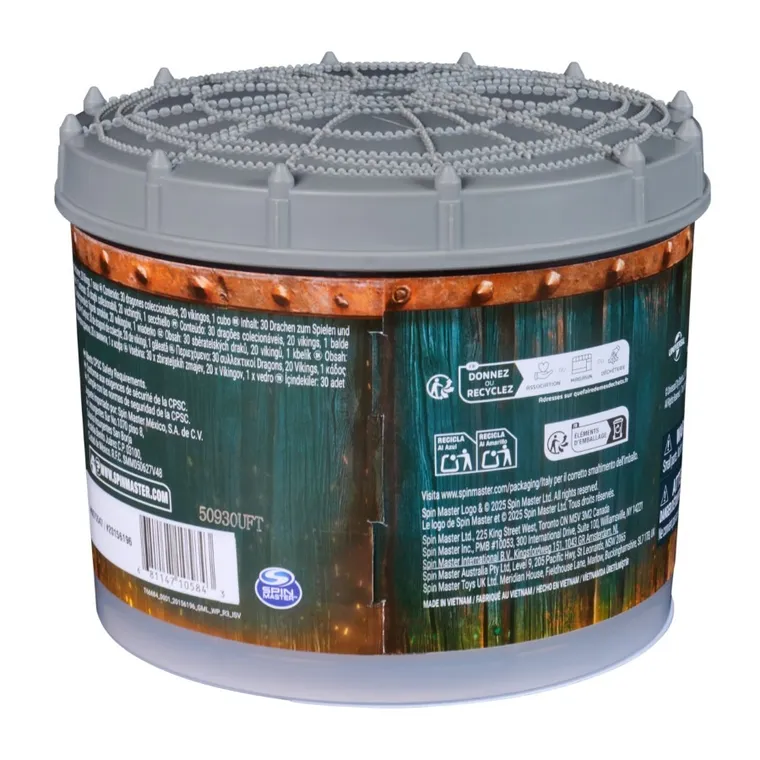 Jak wytresować smoka, Kolekcja Smoków, zestaw figurek w wiaderku, 50 elementów