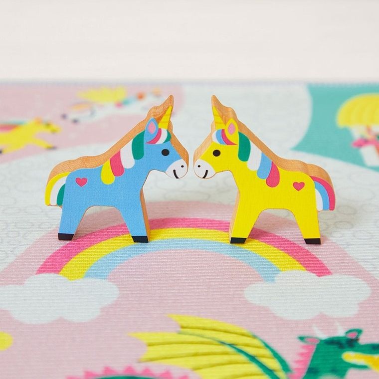 Janod, Cross Roads, Zaczarowane królestwo, zestaw klocków i figurek, 37 elementów