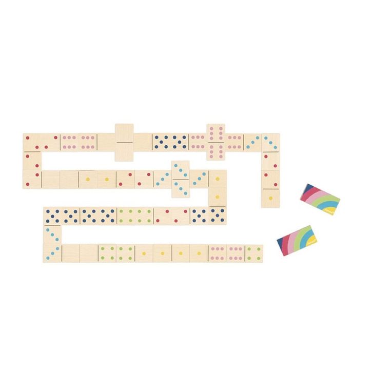 Janod, domino drewniane, gra logiczna