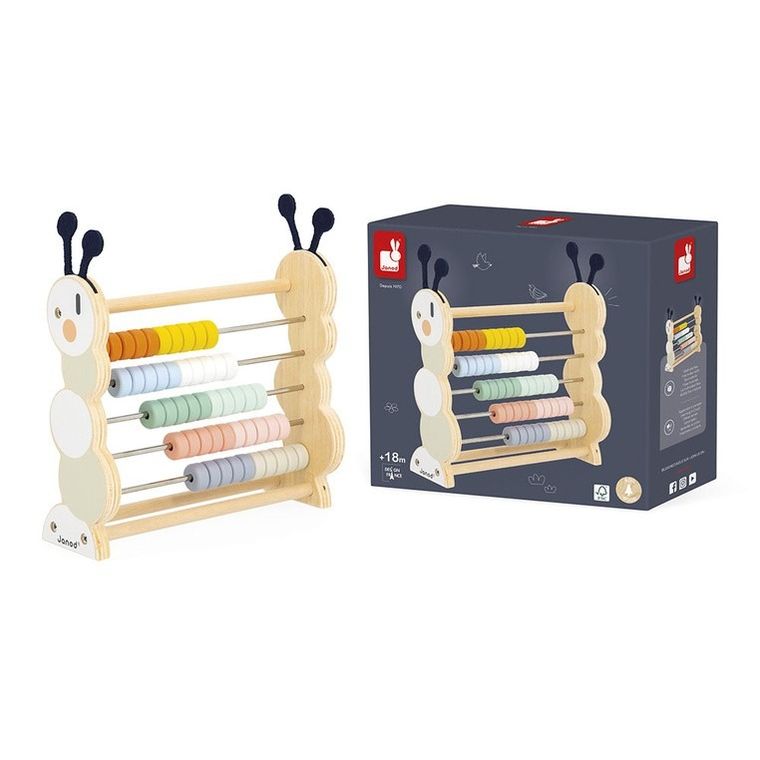 Janod, drewniane liczydło, gąsienica