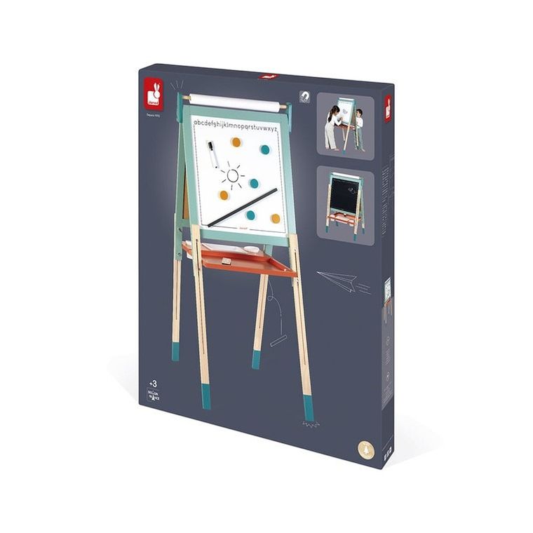 Janod, duża drewniana tablica ewolucyjna, z 14 akcesoriami