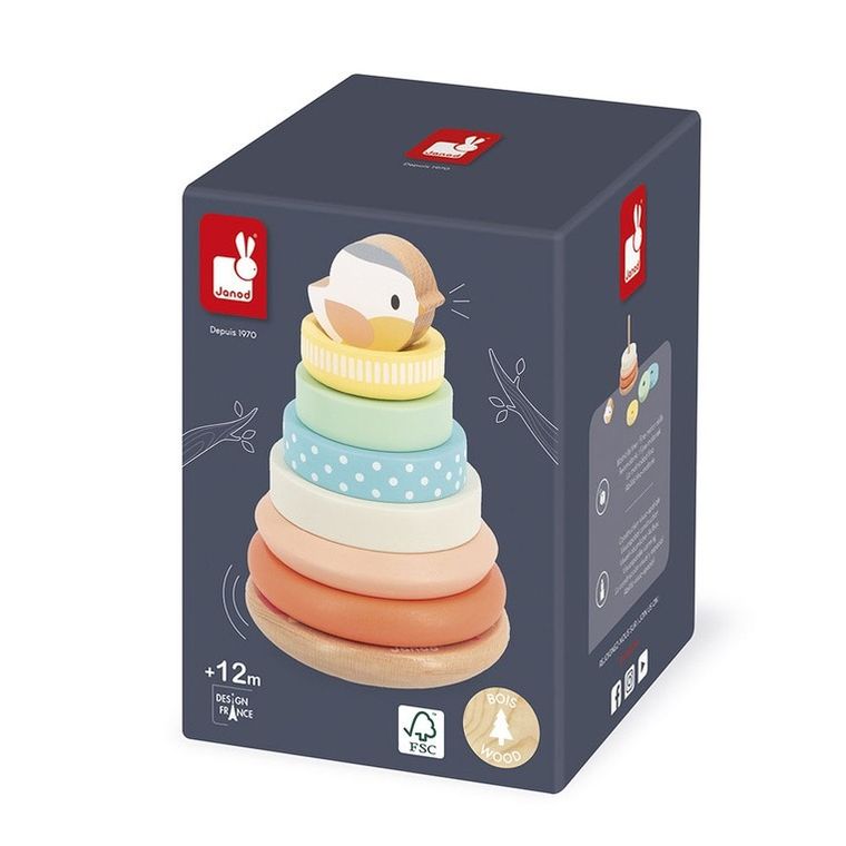 Janod, Gniazdko Pure, piramida, drewniana