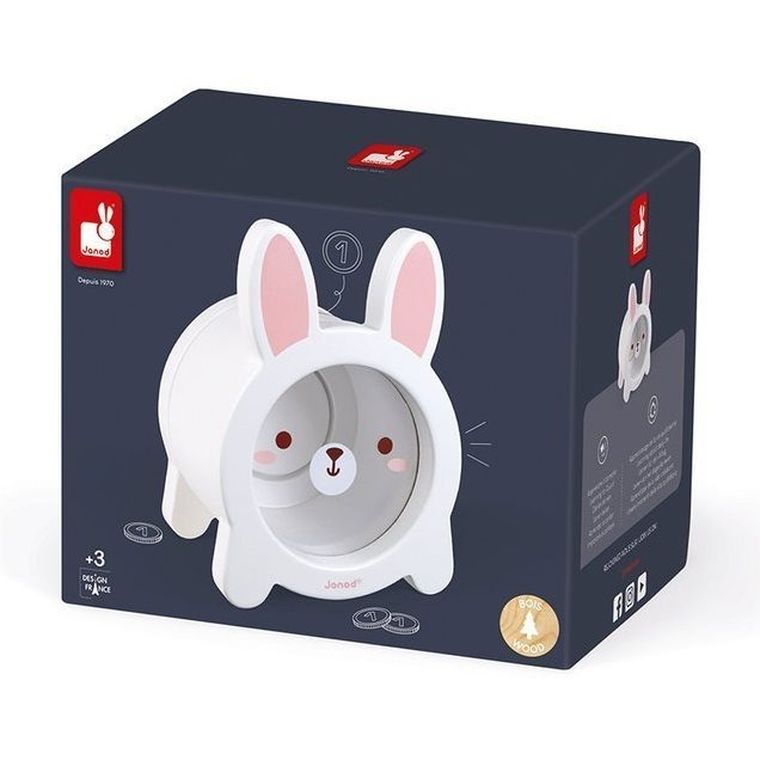 Janod, Królik, drewniana skarbonka