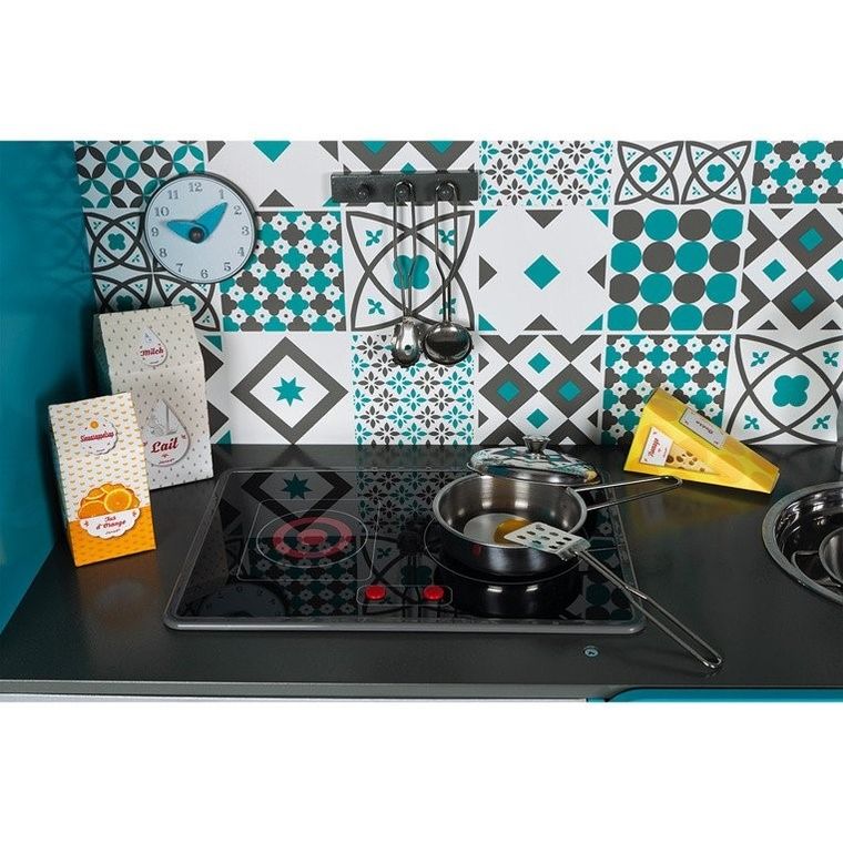 Janod, Lagoon, kuchnia drewniana XL, z dźwiękiem i 15 akcesoriami