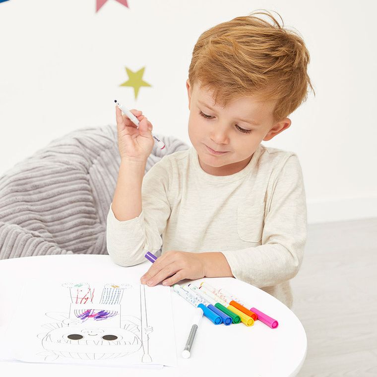 Janod, magiczne flamastry zmieniające kolor, 10 kolorów