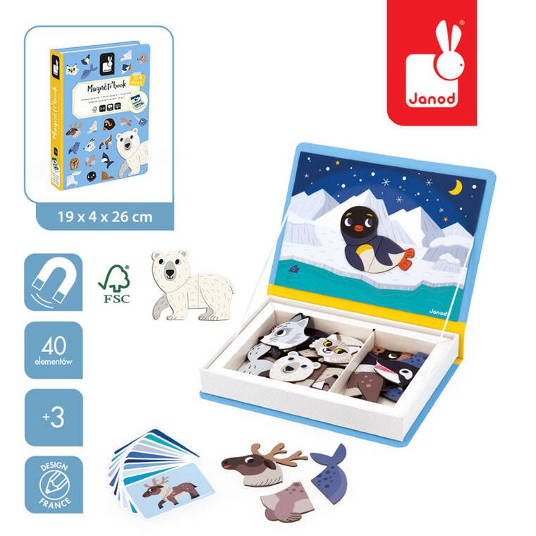 Janod, Magneti’book, Zwierzęta polarne, magnetyczna układanka