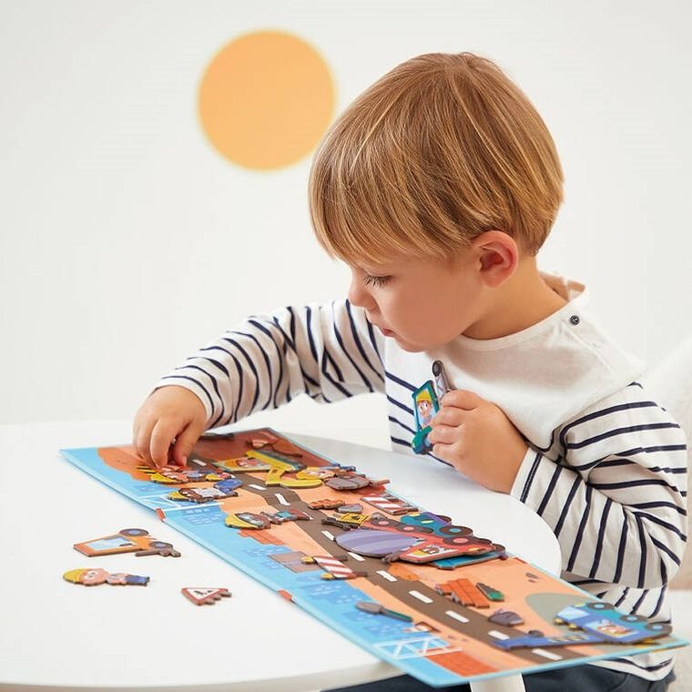 Janod, Magneti’stories, Plac budowy, magnetyczna układanka