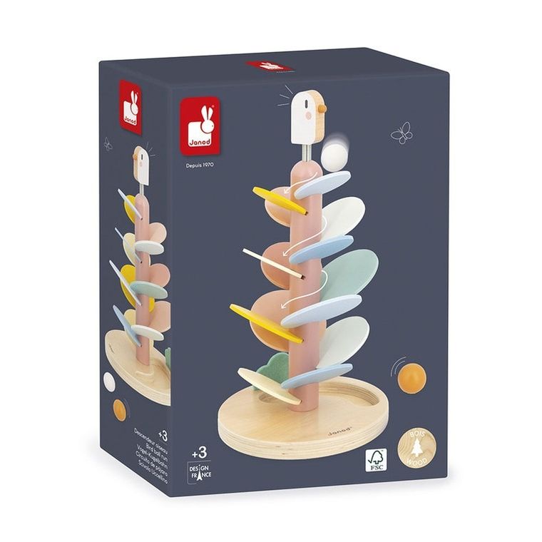 Janod, Sweet Cocoon, drewniany kulodrom, ptaszek