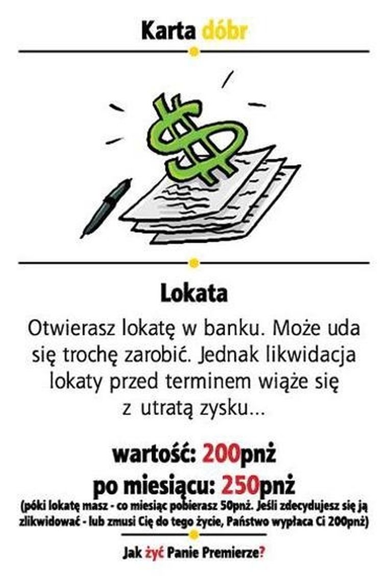 Jawa, Jak żyć Panie Premierze, gra planszowa